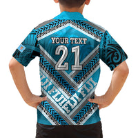 Custom Fiji Rugby Family Matching Summer Maxi Dress and Hawaiian Shirt Fijian Warrior With Polynesian Tribal Tattoos LT9 - Polynesian Pride