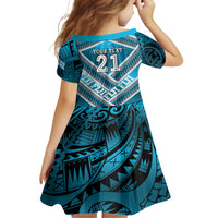 Custom Fiji Rugby Family Matching Summer Maxi Dress and Hawaiian Shirt Fijian Warrior With Polynesian Tribal Tattoos LT9 - Polynesian Pride