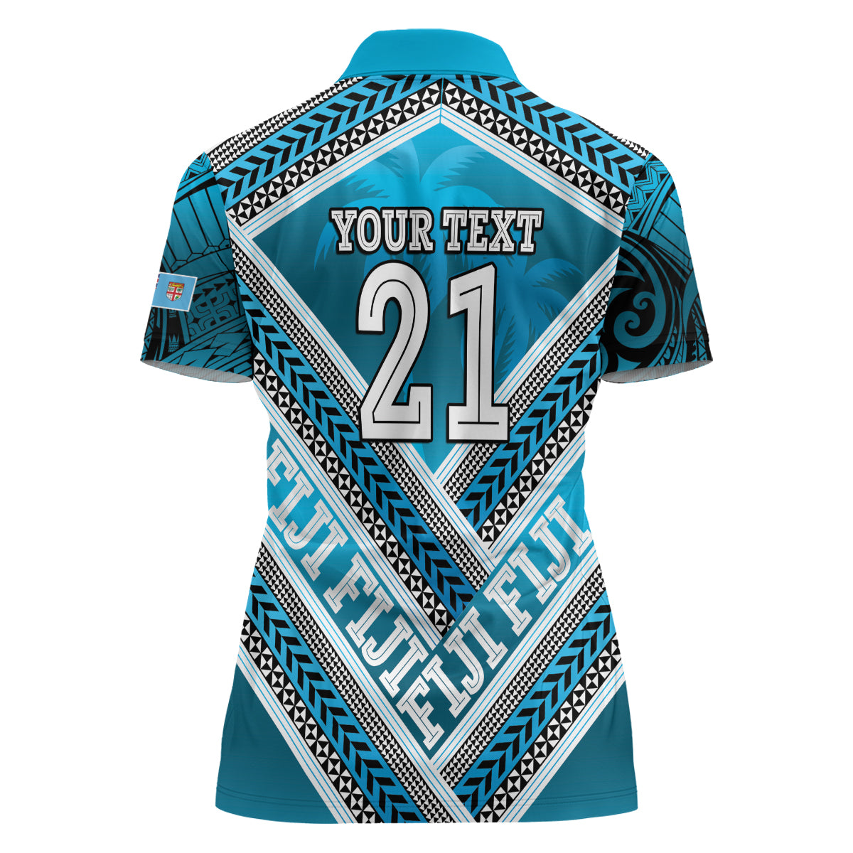 Custom Fiji Rugby Women Polo Shirt Fijian Warrior With Polynesian Tribal Tattoos LT9 - Polynesian Pride