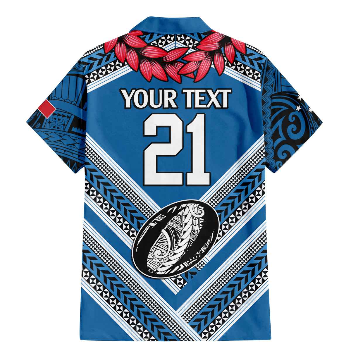 Custom Manuma Samoa Rugby Family Matching Mermaid Dress and Hawaiian Shirt Ula fala Samoan Siva Tau Tribal LT9 - Polynesian Pride