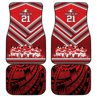 Custom Tonga Rugby Car Mats Tonga Sipi Tau Ngatu Tribal Pattern