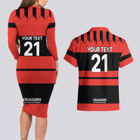New Zealand Rugby Pacific Custom Couples Matching Long Sleeve Bodycon Dress and Hawaiian Shirt Whatumoana Classic Retro 2025 LT9 - Polynesian Pride
