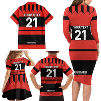 New Zealand Rugby Pacific Custom Family Matching Long Sleeve Bodycon Dress and Hawaiian Shirt Whatumoana Classic Retro 2025 LT9 - Polynesian Pride