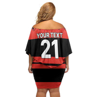 New Zealand Rugby Pacific Custom Family Matching Off Shoulder Short Dress and Hawaiian Shirt Whatumoana Classic Retro 2025 LT9 - Polynesian Pride