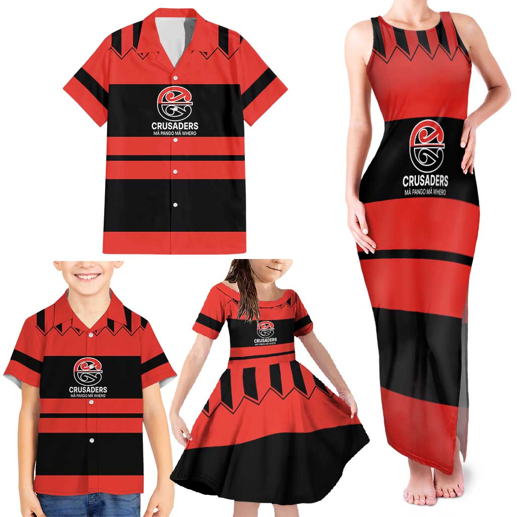 New Zealand Rugby Pacific Custom Family Matching Tank Maxi Dress and Hawaiian Shirt Whatumoana Classic Retro 2025 LT9 - Polynesian Pride