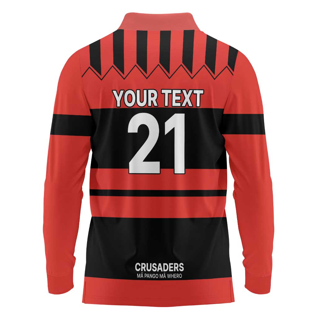 New Zealand Rugby Pacific Custom Long Sleeve Polo Shirt Whatumoana Classic Retro 2025