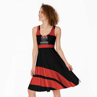 New Zealand Rugby Pacific Custom Midi Dress Whatumoana Classic Retro 2025 - Polynesian Pride