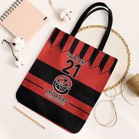 New Zealand Rugby Pacific Custom Tote Bag Whatumoana Classic Retro 2025 LT9 Black Strap One Size Red - Polynesian Pride