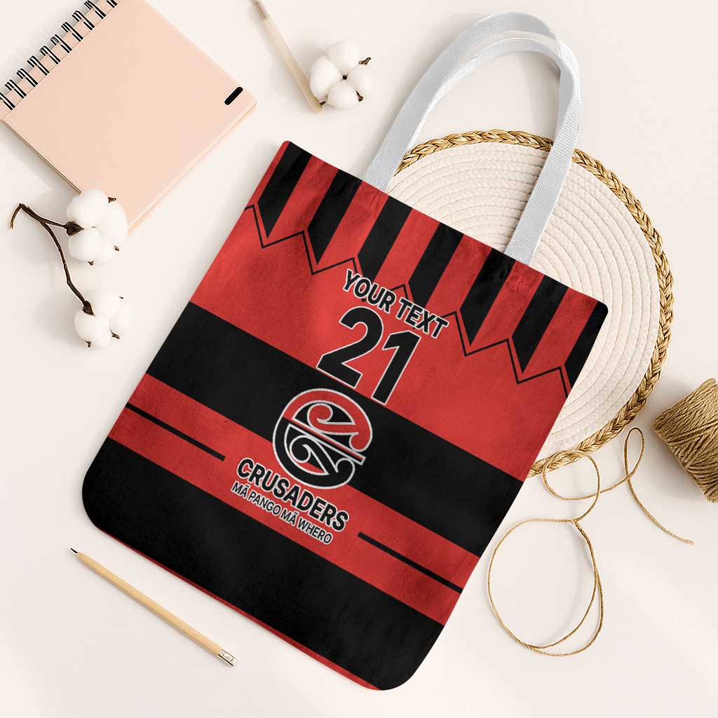 New Zealand Rugby Pacific Custom Tote Bag Whatumoana Classic Retro 2025 LT9 White Strap One Size Red - Polynesian Pride