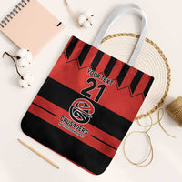 New Zealand Rugby Pacific Custom Tote Bag Whatumoana Classic Retro 2025 LT9 White Strap One Size Red - Polynesian Pride