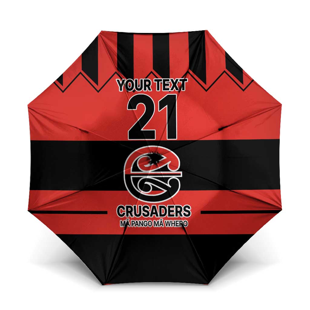 New Zealand Rugby Pacific Custom Umbrella Whatumoana Classic Retro 2025 LT9 One Size Folded 11.42 inch Opened Diameter 37.4 inch Red - Polynesian Pride