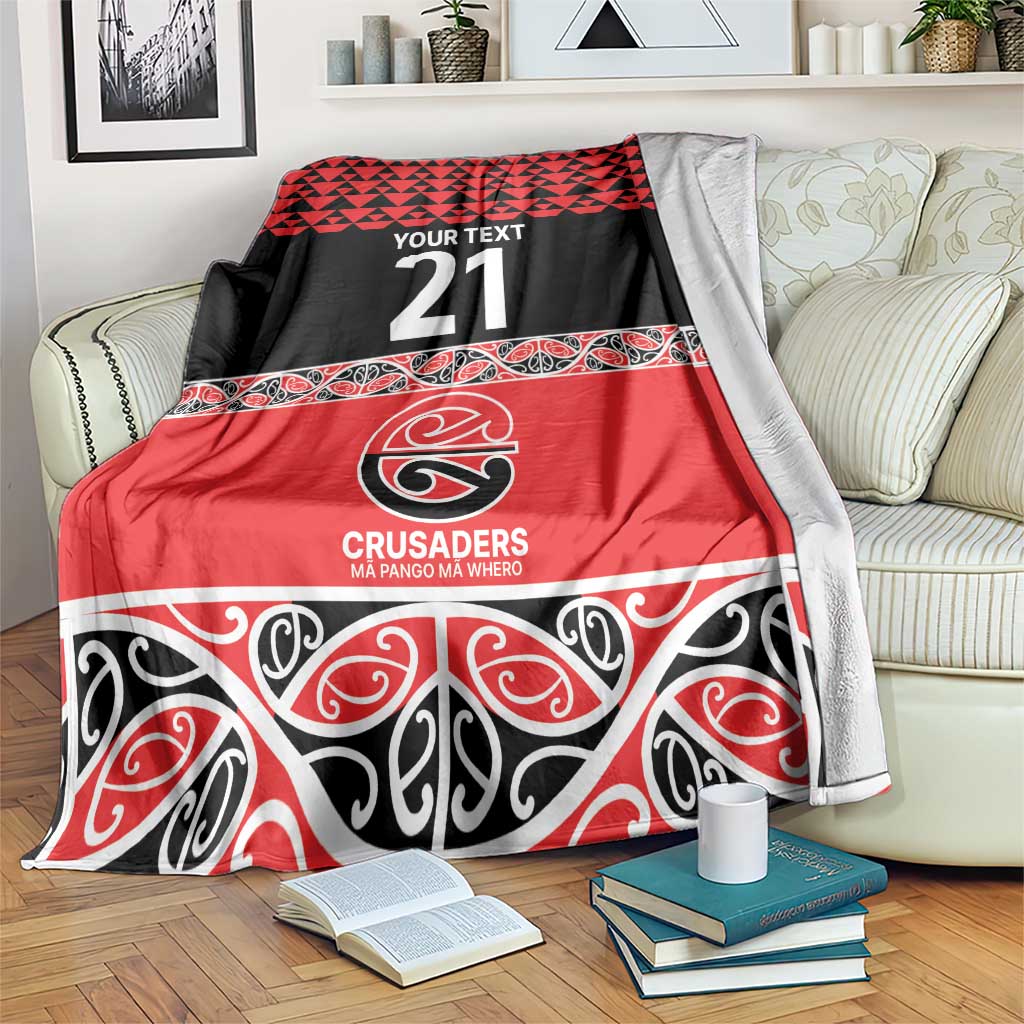 New Zealand Rugby Pacific Custom Blanket Whatumoana Maori Kowhaiwhai Pattern LT9 Blue - Polynesian Pride