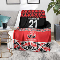 New Zealand Rugby Pacific Custom Blanket Whatumoana Maori Kowhaiwhai Pattern LT9 - Polynesian Pride
