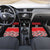 New Zealand Rugby Pacific Custom Car Mats Whatumoana Maori Kowhaiwhai Pattern