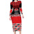 New Zealand Rugby Pacific Custom Family Matching Long Sleeve Bodycon Dress and Hawaiian Shirt Whatumoana Maori Kowhaiwhai Pattern