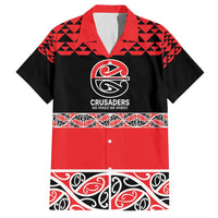 New Zealand Rugby Pacific Custom Family Matching Short Sleeve Bodycon Dress and Hawaiian Shirt Whatumoana Maori Kowhaiwhai Pattern LT9 Dad's Shirt - Short Sleeve Blue - Polynesian Pride