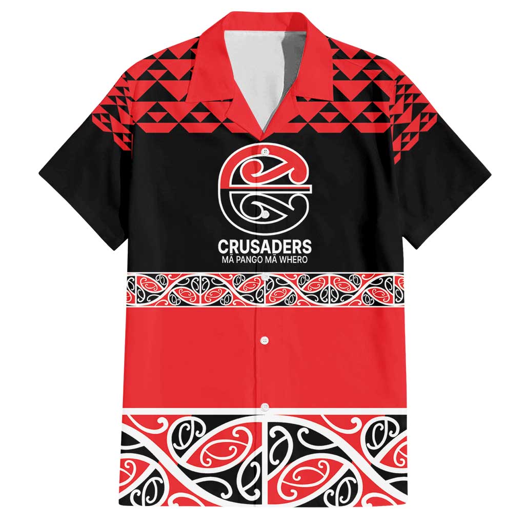 New Zealand Rugby Pacific Custom Family Matching Tank Maxi Dress and Hawaiian Shirt Whatumoana Maori Kowhaiwhai Pattern LT9 Dad's Shirt - Short Sleeve Blue - Polynesian Pride