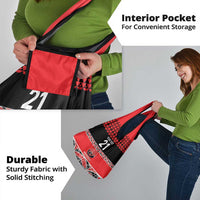 New Zealand Rugby Pacific Custom Grocery Bag Whatumoana Maori Kowhaiwhai Pattern