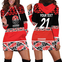 New Zealand Rugby Pacific Custom Hoodie Dress Whatumoana Maori Kowhaiwhai Pattern