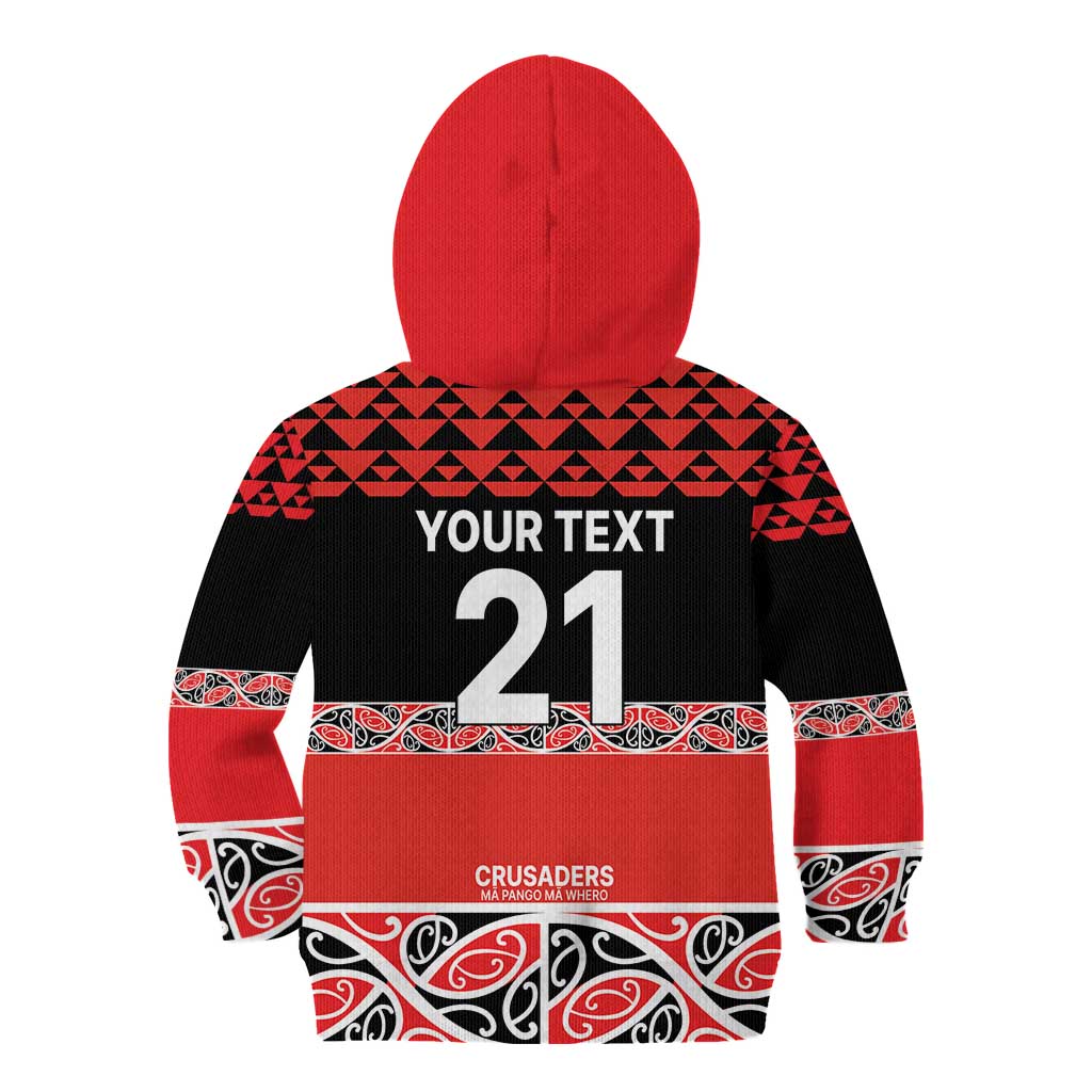 New Zealand Rugby Pacific Custom Kid Hoodie Whatumoana Maori Kowhaiwhai Pattern LT9 - Polynesian Pride