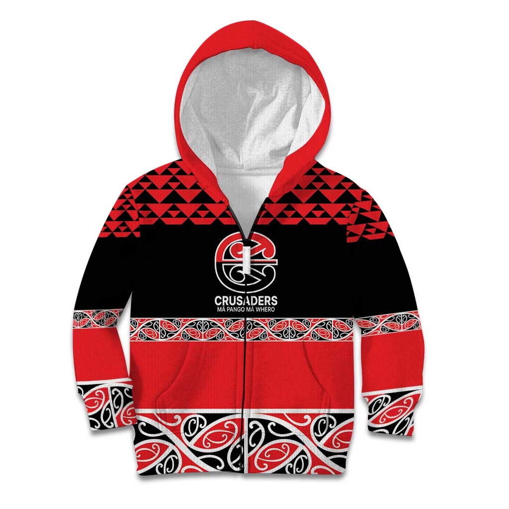 New Zealand Rugby Pacific Custom Kid Hoodie Whatumoana Maori Kowhaiwhai Pattern LT9 Zip Hoodie Blue - Polynesian Pride