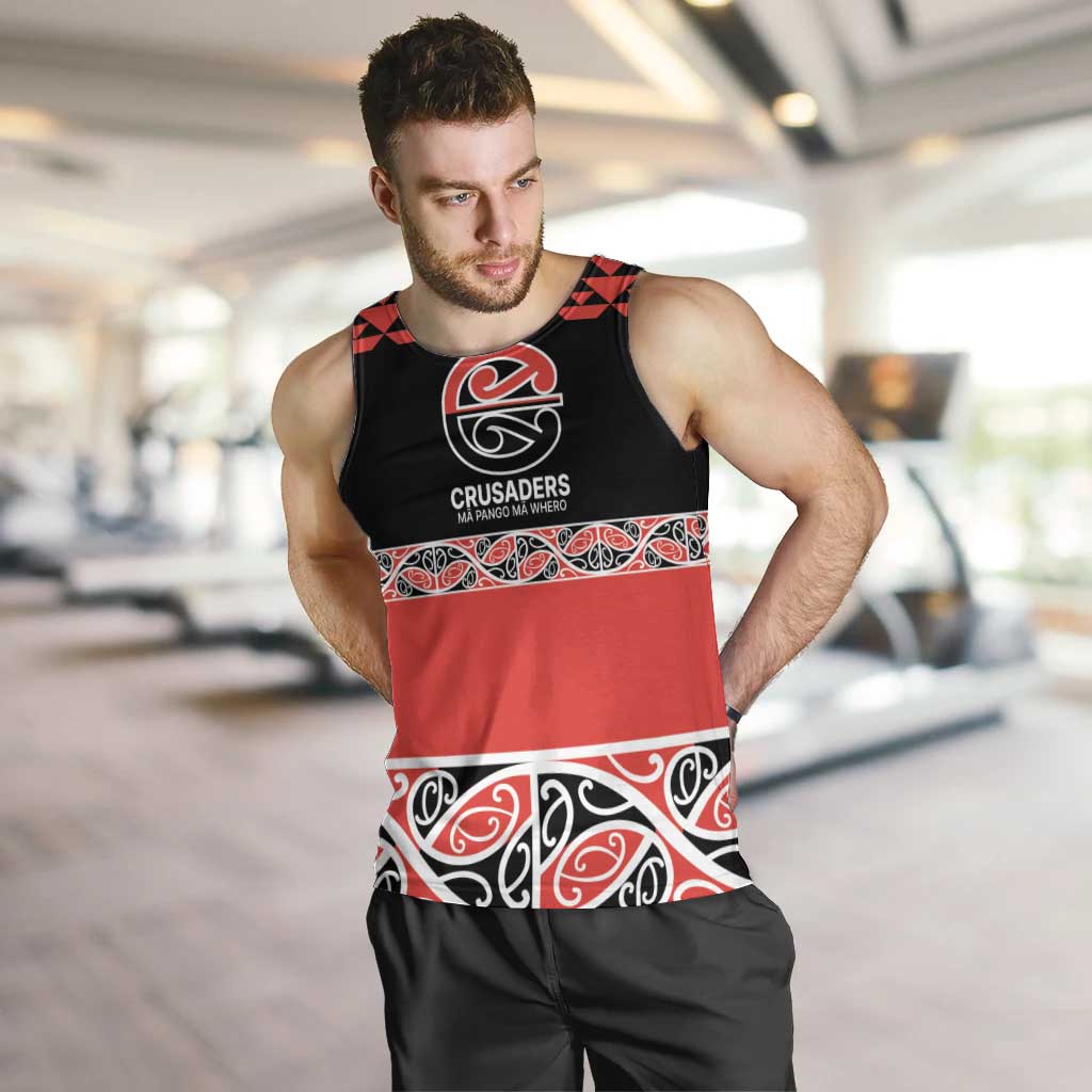 New Zealand Rugby Pacific Custom Men Tank Top Whatumoana Maori Kowhaiwhai Pattern