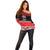 New Zealand Rugby Pacific Custom Off Shoulder Sweater Whatumoana Maori Kowhaiwhai Pattern