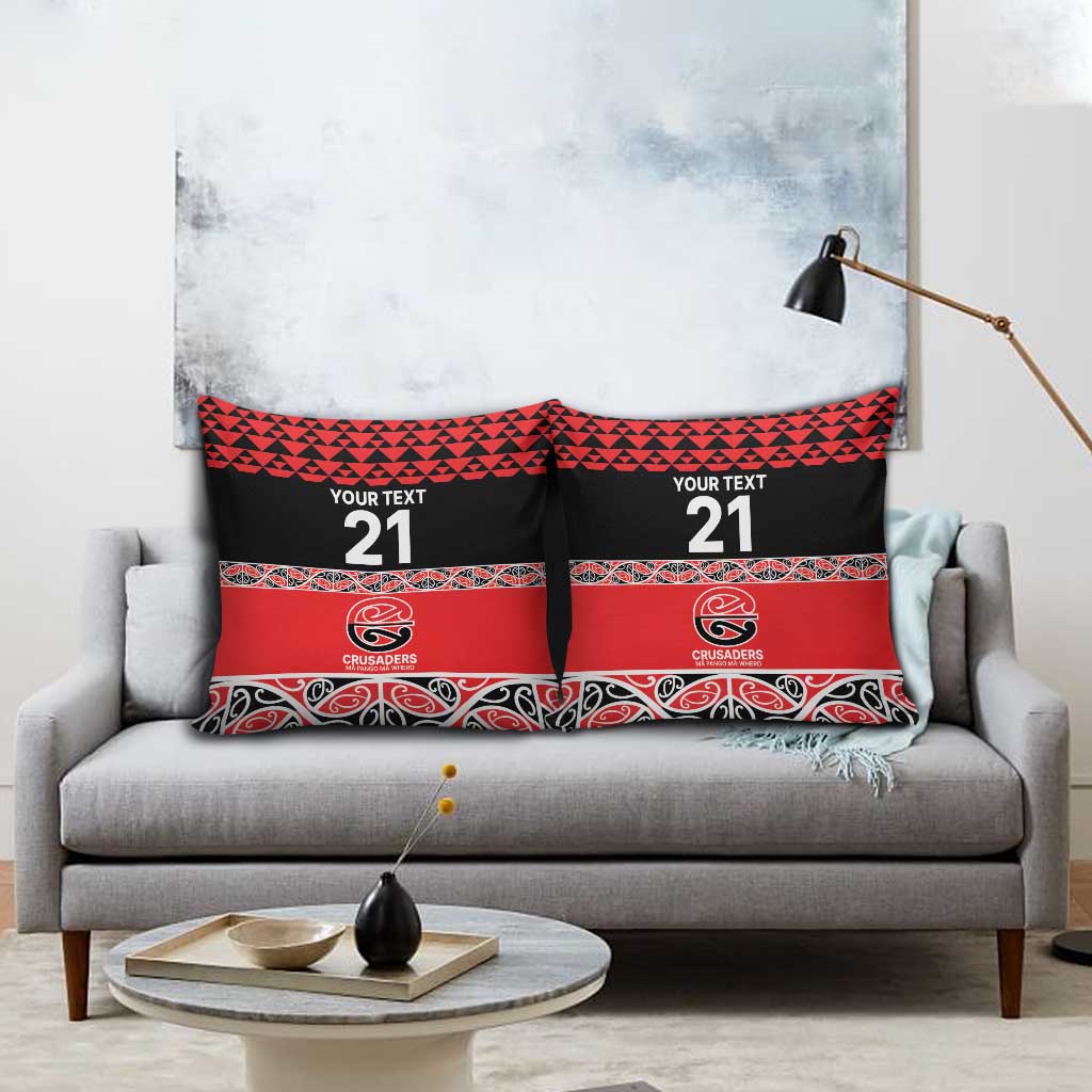 New Zealand Rugby Pacific Custom Pillow Cover Whatumoana Maori Kowhaiwhai Pattern LT9 - Polynesian Pride