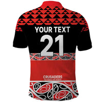 New Zealand Rugby Pacific Custom Polo Shirt Whatumoana Maori Kowhaiwhai Pattern