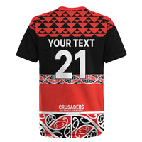 New Zealand Rugby Pacific Custom Rugby Jersey Whatumoana Maori Kowhaiwhai Pattern