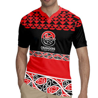 New Zealand Rugby Pacific Custom Rugby Jersey Whatumoana Maori Kowhaiwhai Pattern