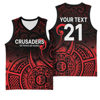 New Zealand Rugby Pacific Custom Basketball Jersey Whatumoana Maori Tribal Tattoo - Polynesian Pride