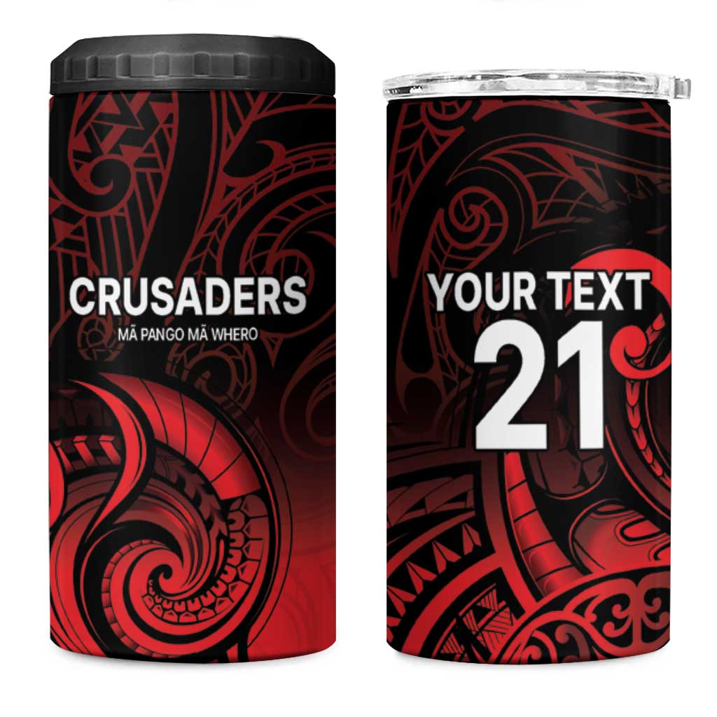 New Zealand Rugby Pacific Custom 4 in 1 Can Cooler Tumbler Whatumoana Maori Tribal Tattoo LT9 One Size: 16 oz Gold - Polynesian Pride