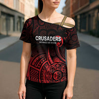 New Zealand Rugby Pacific Custom Cross Shoulder Shirt Whatumoana Maori Tribal Tattoo - Polynesian Pride