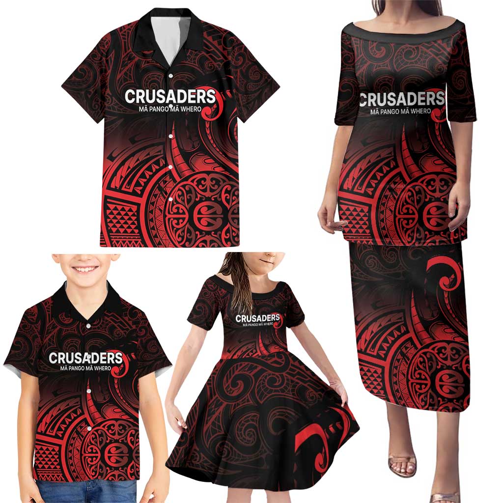 New Zealand Rugby Pacific Custom Family Matching Puletasi and Hawaiian Shirt Whatumoana Maori Tribal Tattoo