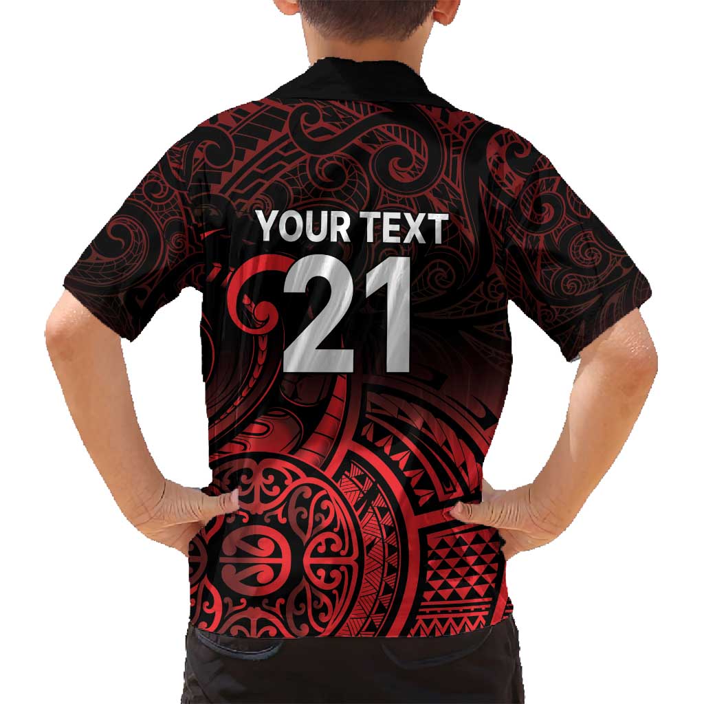 New Zealand Rugby Pacific Custom Family Matching Summer Maxi Dress and Hawaiian Shirt Whatumoana Maori Tribal Tattoo