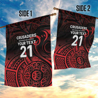 New Zealand Rugby Pacific Custom Garden Flag Whatumoana Maori Tribal Tattoo