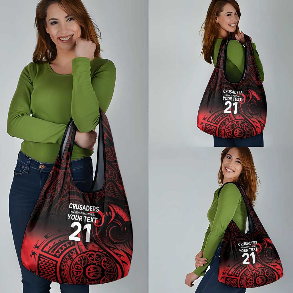 New Zealand Rugby Pacific Custom Grocery Bag Whatumoana Maori Tribal Tattoo
