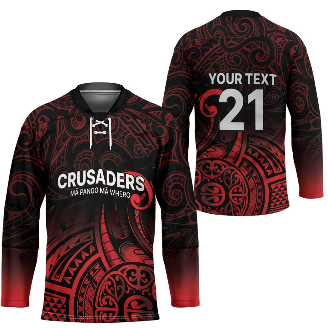 New Zealand Rugby Pacific Custom Hockey Jersey Whatumoana Maori Tribal Tattoo - Polynesian Pride