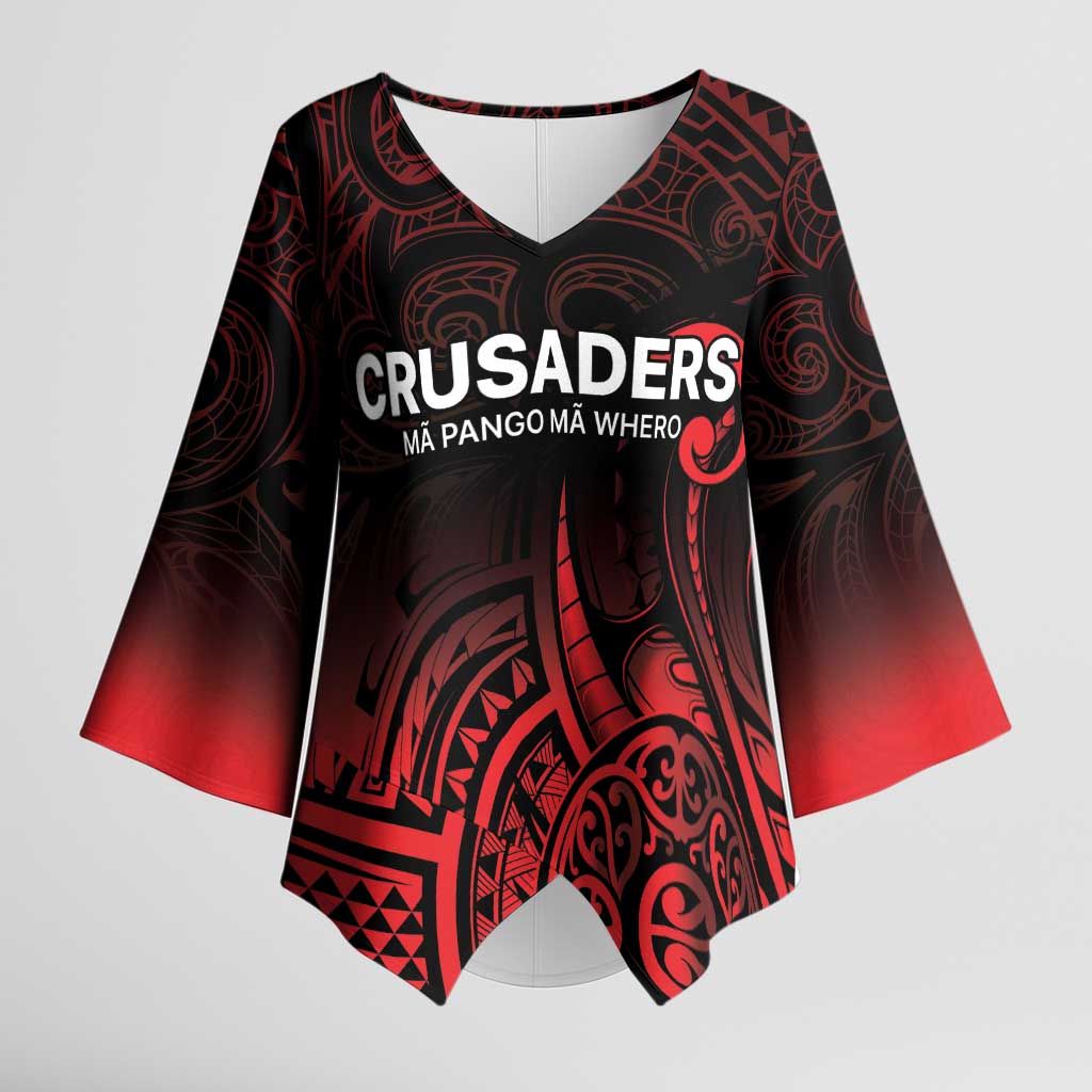 New Zealand Rugby Pacific Custom Kimono Sleeve Blouse Whatumoana Maori Tribal Tattoo - Polynesian Pride