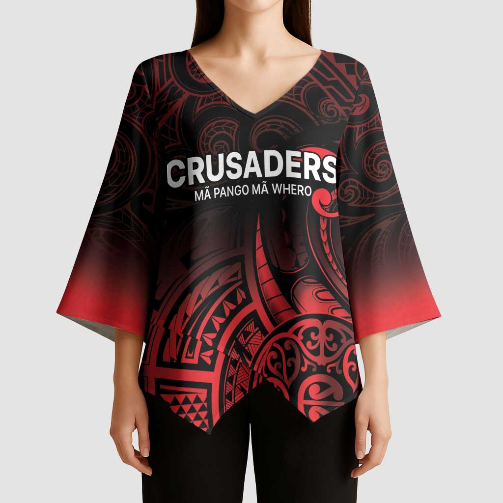 New Zealand Rugby Pacific Custom Kimono Sleeve Blouse Whatumoana Maori Tribal Tattoo - Polynesian Pride