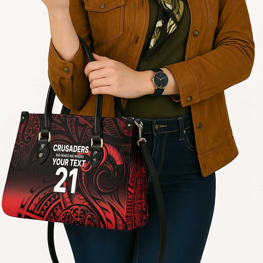 New Zealand Rugby Pacific Custom Leather Bag Whatumoana Maori Tribal Tattoo - Polynesian Pride