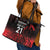 New Zealand Rugby Pacific Custom Leather Tote Bag Whatumoana Maori Tribal Tattoo