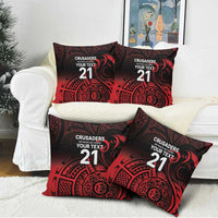 New Zealand Rugby Pacific Custom Pillow Cover Whatumoana Maori Tribal Tattoo LT9 - Polynesian Pride