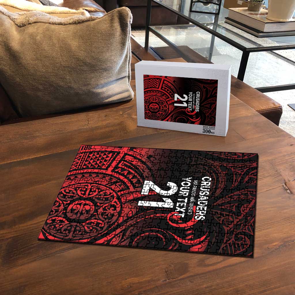 New Zealand Rugby Pacific Custom Puzzle Whatumoana Maori Tribal Tattoo - Polynesian Pride