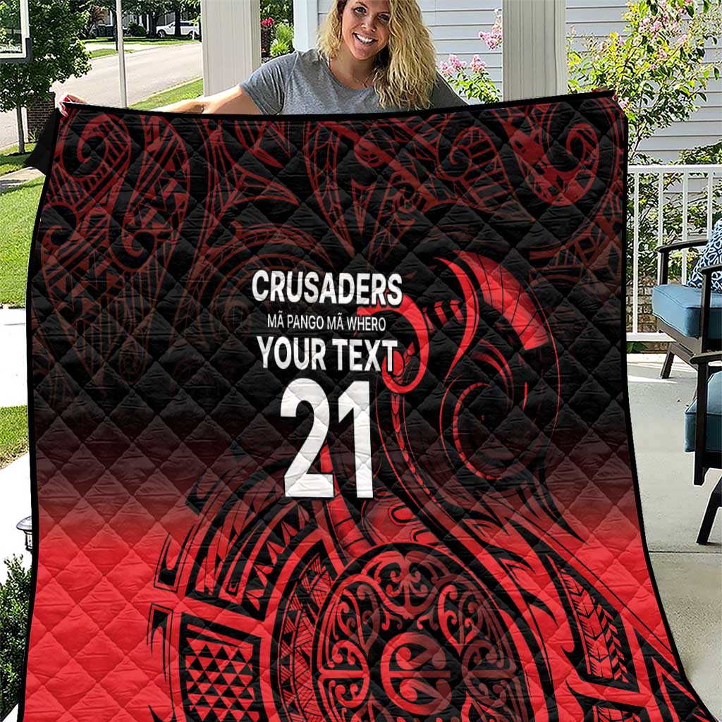 New Zealand Rugby Pacific Custom Quilt Whatumoana Maori Tribal Tattoo
