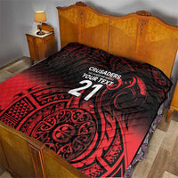 New Zealand Rugby Pacific Custom Quilt Whatumoana Maori Tribal Tattoo