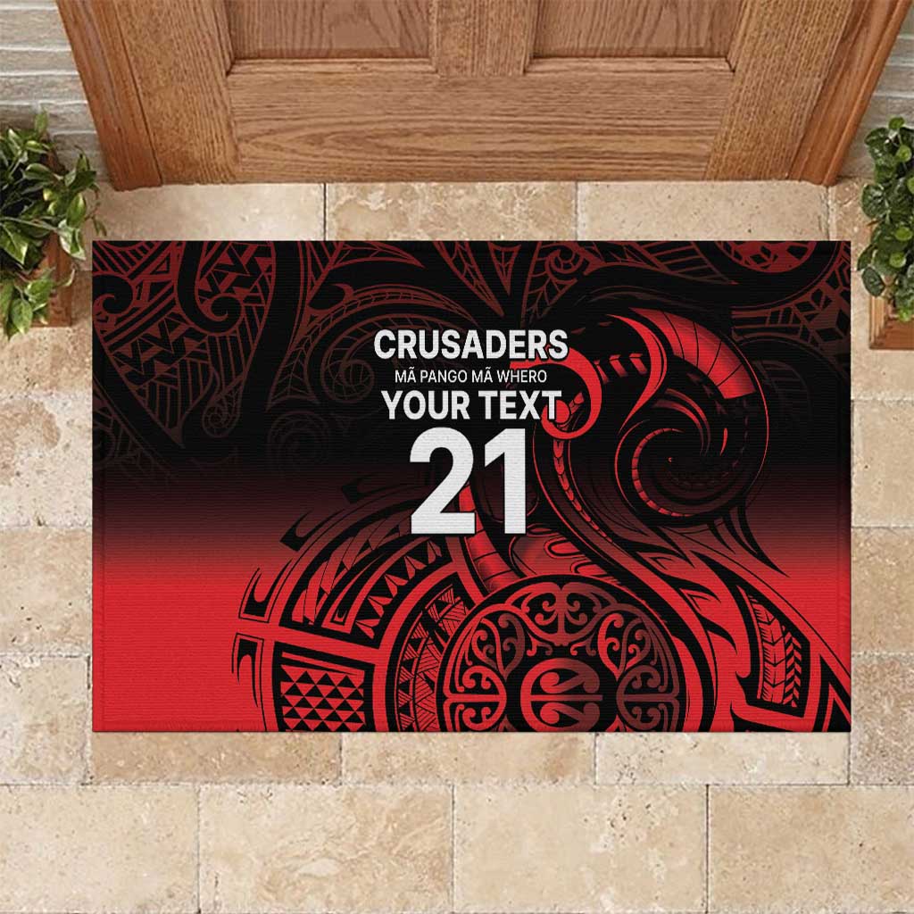 New Zealand Rugby Pacific Custom Rubber Doormat Whatumoana Maori Tribal Tattoo