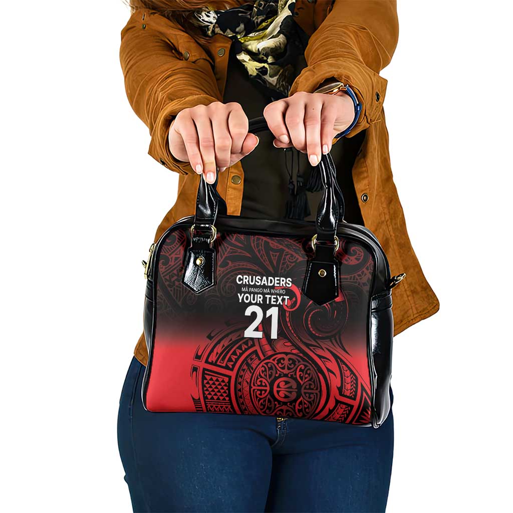 New Zealand Rugby Pacific Custom Shoulder Handbag Whatumoana Maori Tribal Tattoo