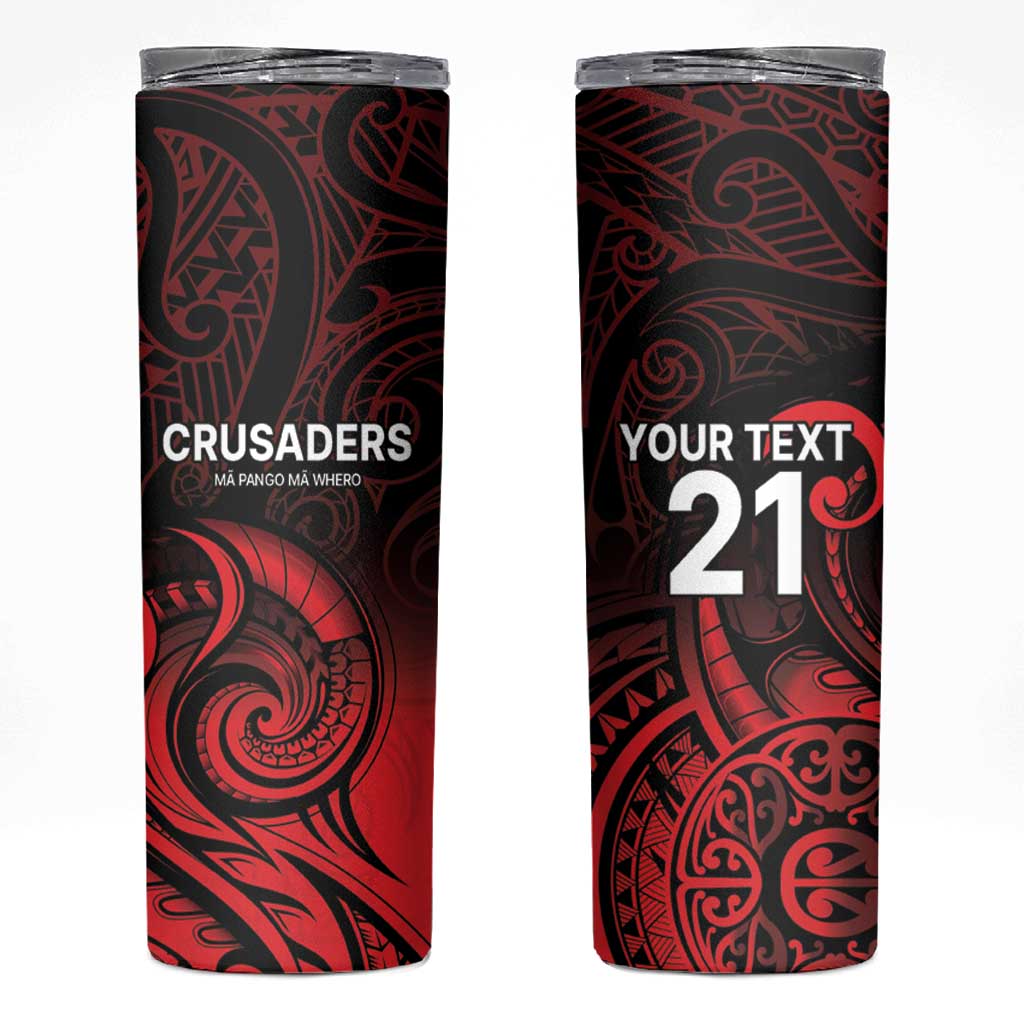 New Zealand Rugby Pacific Custom Skinny Tumbler Whatumoana Maori Tribal Tattoo LT9 Gold - Polynesian Pride